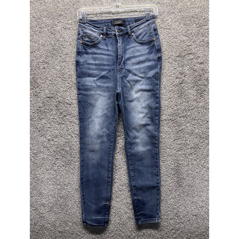 Judy Blue Jeans Womens 5/27‎ (meas 25x26) Blue Skinny Denim JB88525
